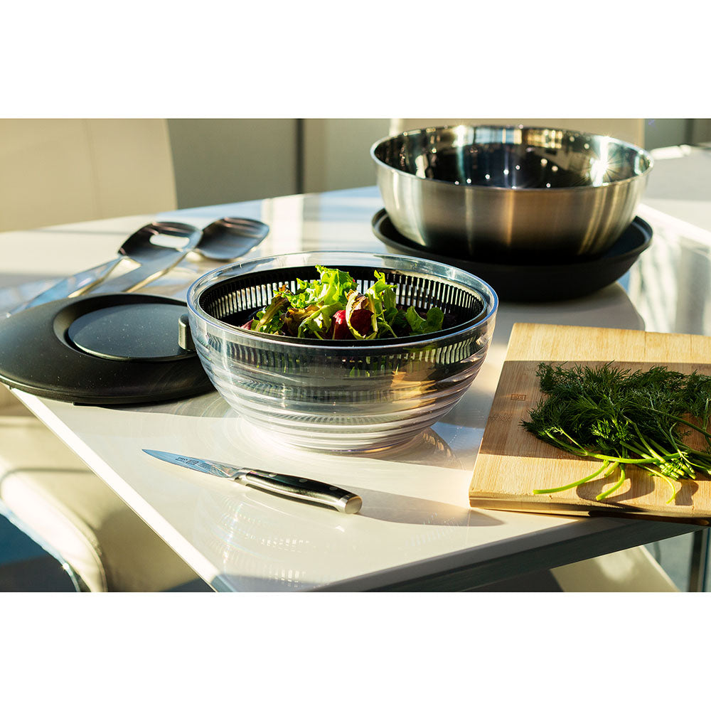 Salad Spinner with glass lid Ø 24 cm|9.5 in.