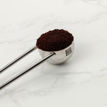 Polished Double Wall Stainless Steel Cappuccino Cup with Saucer (6 oz.) + Coffee Measuring Spoon (10.5cm)