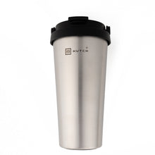 Stainless Steel Travel Coffee Mug - Black Lid (500mL)