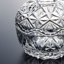 Glass Storage Box Glass Spherical Shape with Lid