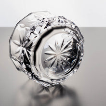 Glass Storage Box Spherical Shape with Lid (Leaves Pattern)