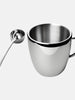 Polished Double Wall Stainless Steel Coffee Cup (9 oz.) + Coffee Measuring Spoon (10.3cm)