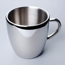 Polished Double Wall Stainless Steel Coffee Cup (9oz)