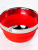 Collapsible Silicone/Stainless Mixing Bowl (Rouge)
