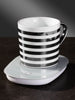 Cup Warmer with Coffee Mug Set (Stripes)