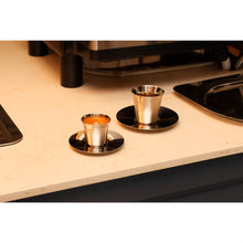 Double Wall Stainless Steel Espresso Cup with Saucer (80mL)