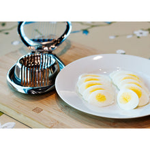 Thunder Group Aluminum Hinged Two-Way Egg Slicer with Stainless Steel Wires