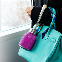 Rhinestone Vacuum Drinking Bottle - Rose (300mL)