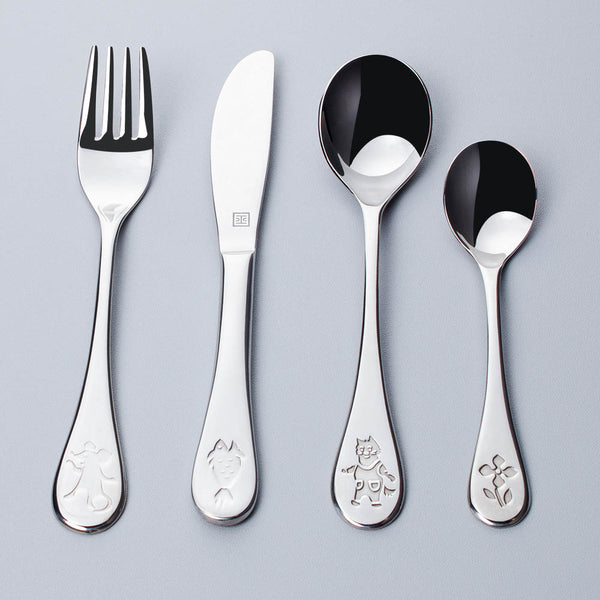 Kids Stainless Steel 4-Piece Cutlery Set – Hutch Kitchen