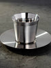 Double Wall Stainless Steel Espresso Cup with Saucer (80mL)