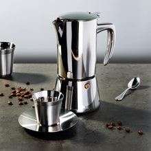 Double Wall Stainless Steel Double Espresso Cup with Saucer (160mL)