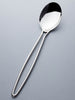 Solid Serving Spoon with Bowed Twin Wire Handles