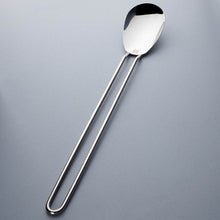 Solid Serving Spoon with Twin Wire Handles