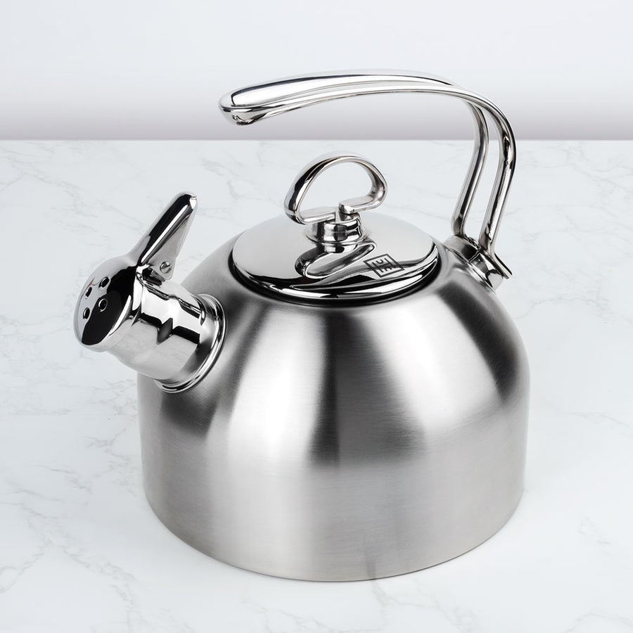 Emeril Lagasse 2.6 Quart/2.5 Liter Whistling Tea Kettle, Stainless Steel Tea Pot For Induction