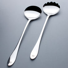 Salad Serving Set with Palm Shaped Handle