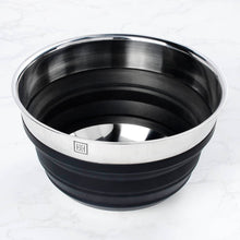 Collapsible Silicone/Stainless Mixing Bowl (Black)