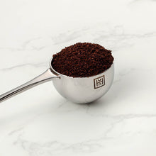 Polished Double Wall Stainless Steel Espresso Cup with Saucer (3 oz.) + Coffee Measuring Spoon (10.3cm)