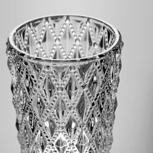 Glass Candle Holder with Pillar Candle