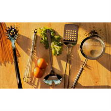 Salad Serving Set with Solid Curved Handle